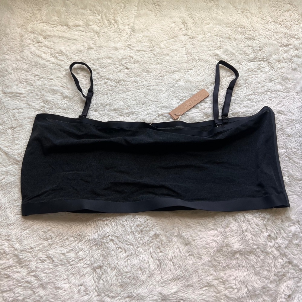 SKIMS Women's Fits Everybody Bandeau Bra Onyx Black Size 3X BR-BND-0254 NWT